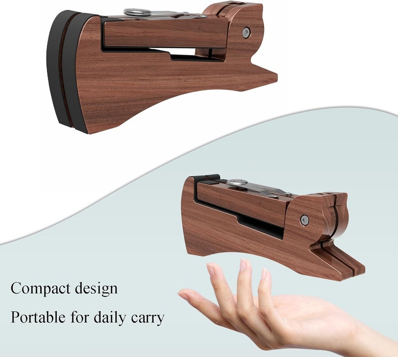 DIDA Lightweight Foldable A- Frame Plastic Guitar Stand for Acoustic, Electric Guitars, Ukulele, Guitar Stand Floor, Portable Travel Stand, Single Guitar Holder (Rosewood) - Image 2